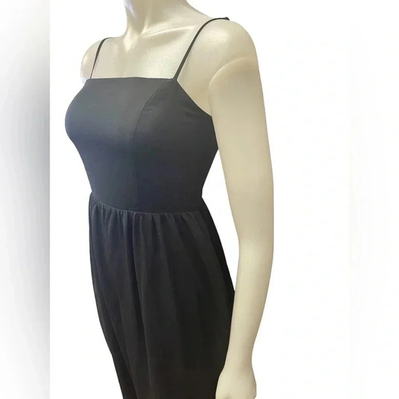 Babaton Black Spaghetti Strap MIDI Dress Size 2 - Picture 4 of 15